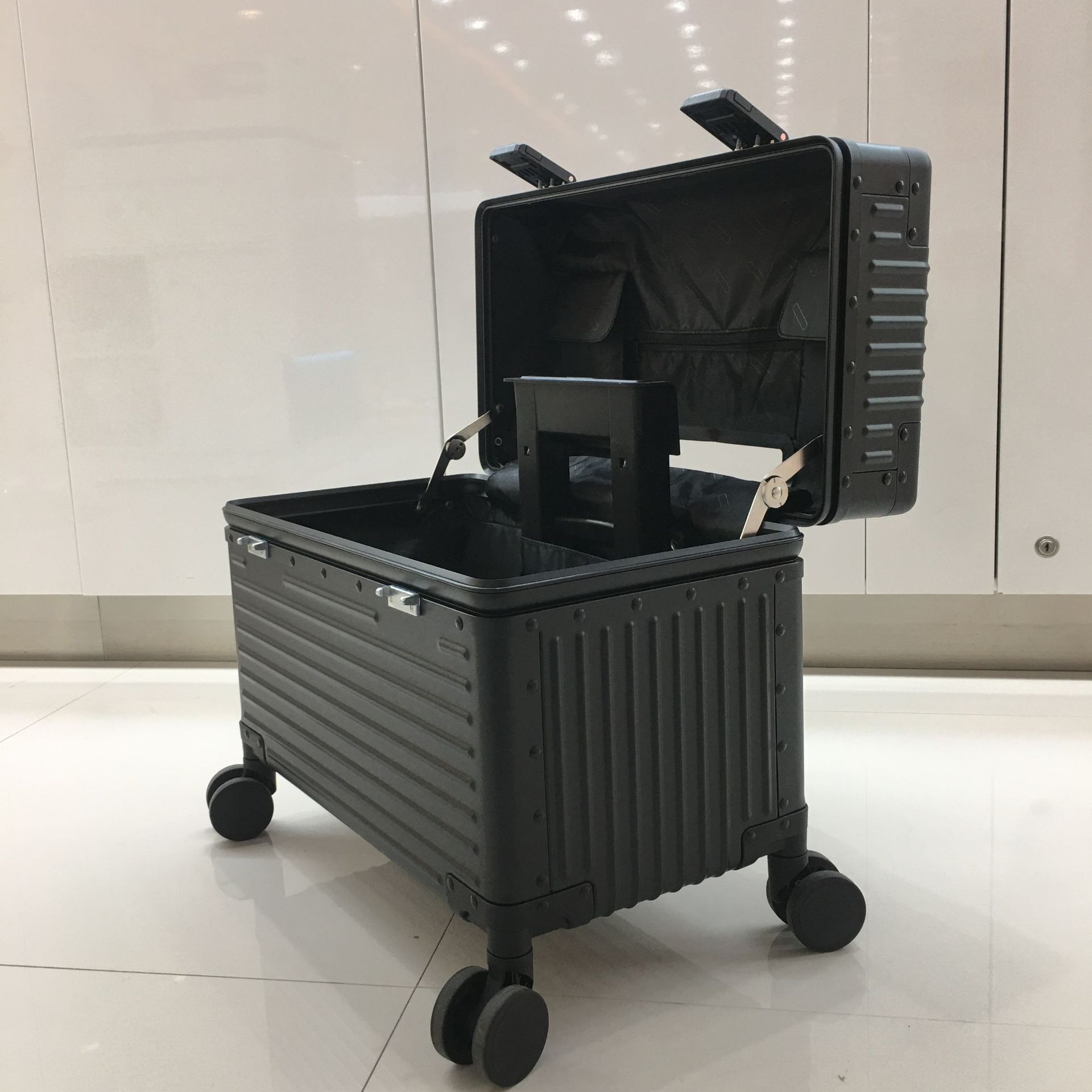 직각 올 알루미늄 블랙 + 라이너 8002
