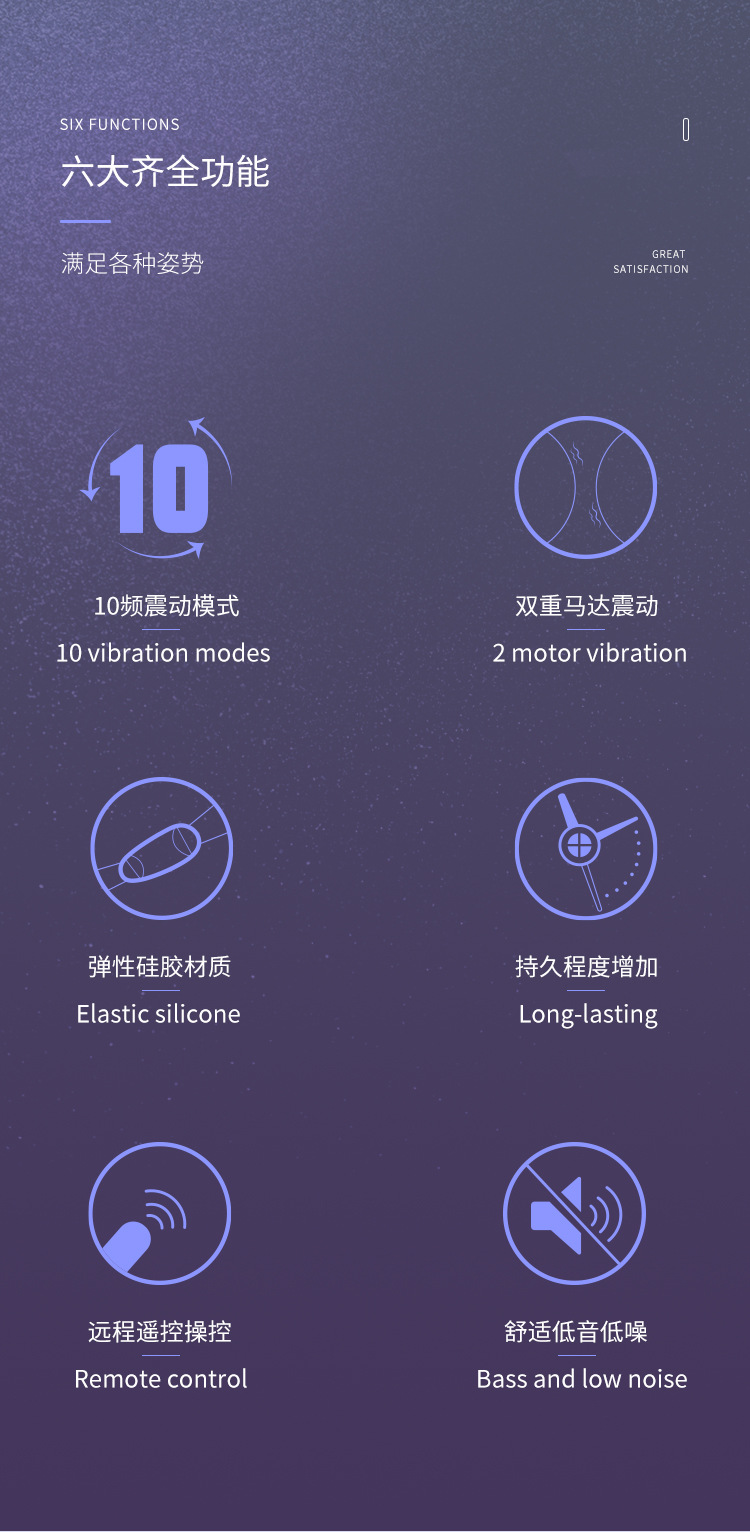 Remote Control Magnetic Lock Vibrating Ring, Silicone Cock Ring with Long-Lasting Vibration — detail image 2
