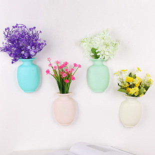 Home Hydroponic Plant Wall Hanging Vase Wall Hanging Vase Lazy Plastic Wall Hanging Wall Green Flower Pot