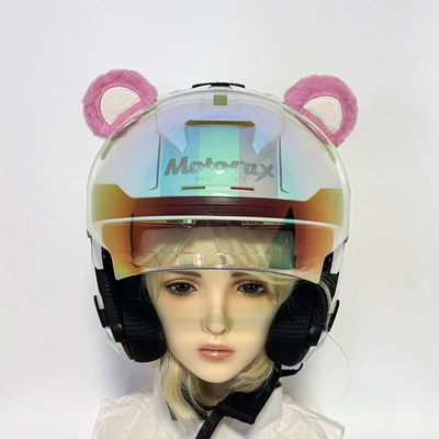 Helmet Animal Ears Universal Removable: Motosiklet dəbilqələri