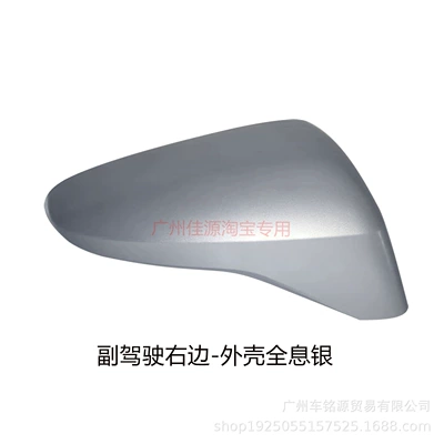 Rear mirror/rearview mirror assembly, Rearview Mirror Housing from 2019 - right-side-of-passenger-side-holographic-silver-shell