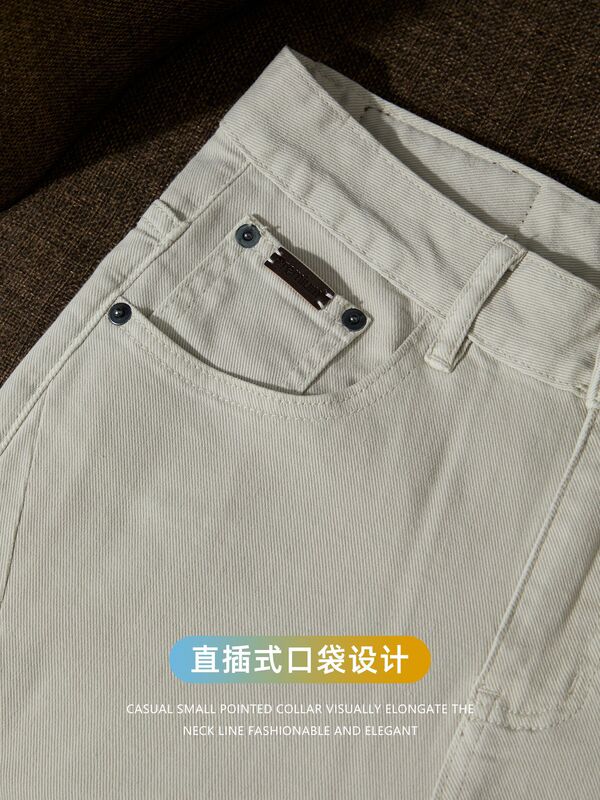美式怀旧风 | 水洗软牛仔休闲长裤男士商务小直筒舒适秋冬高级感|undefined