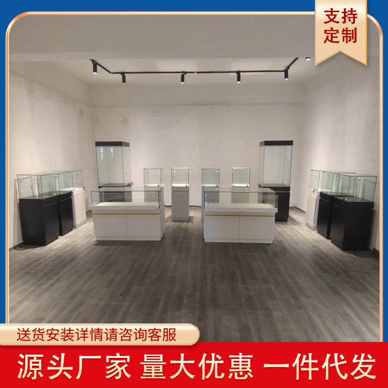 厂家供应黄金首饰珠宝展示柜工厂展厅珠宝柜收藏珠宝店用的货柜
