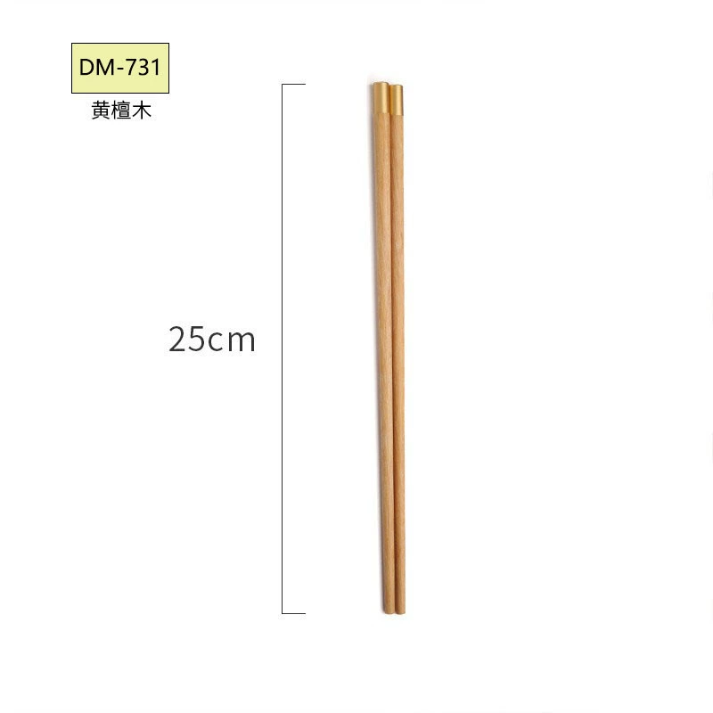 Copper chopsticks, set, long wooden tableware, Chinese style