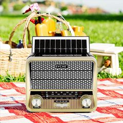 FM/AM/SWフルバンド多机能ブルートゥースソーラー懐中电灯チューニングラジオEC-2109BTS