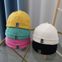 婴儿帽子春秋薄款男童地主帽韩版女宝宝时尚个性瓜皮帽纯棉洋气潮