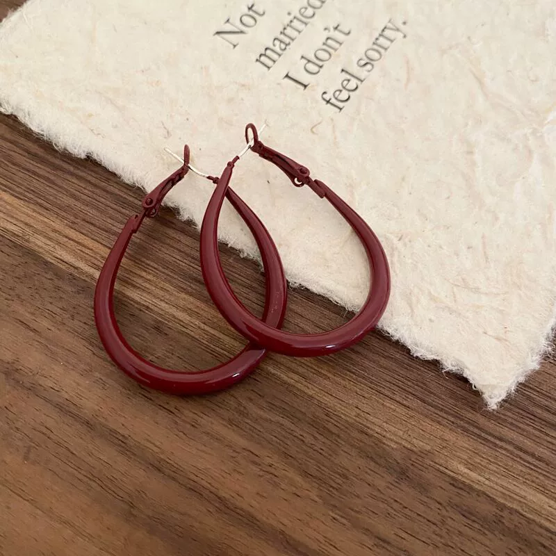 Silver 925 Earrings — Light Luxury Hoops & Drops, High-Quality Sterling, Multiple Sizes