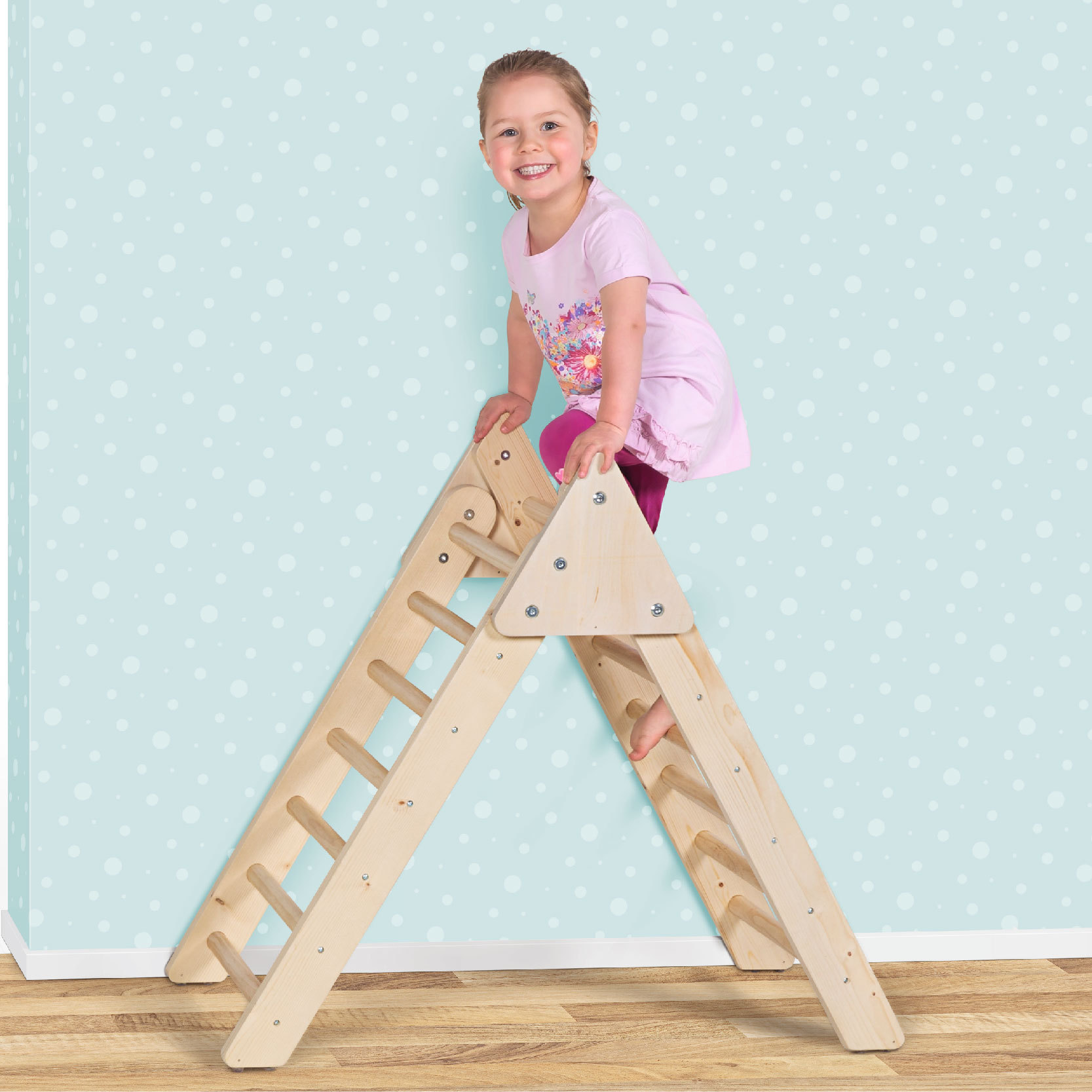 Xinyun Wood Venta directa Sala de escalada para niños Hogar Madera maciza Familia para bebés Pequeño parque de atracciones Entrenamiento Juguetes Sensación