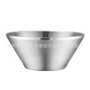 Double-layer children's soup bowl stainless steel home use, 304pcs, anti-scald