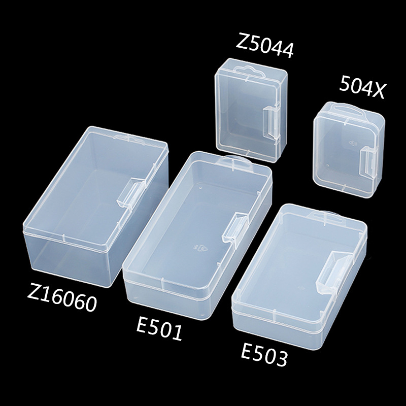 长方形透明塑料盒小物收纳盒创意电子零件盒包装盒PP塑胶盒子批发