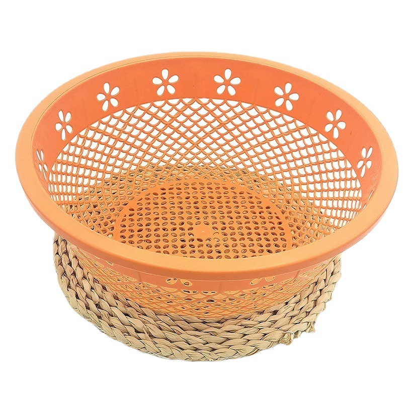 I2447 tamaño mediano 202-2 flor cesta de verduras cesta de frutas cesta de lavado de frutas cuenca vegetal cuenca de frutas cesta de verduras cesta de lavado de arroz cesta de 2 yuanes tienda