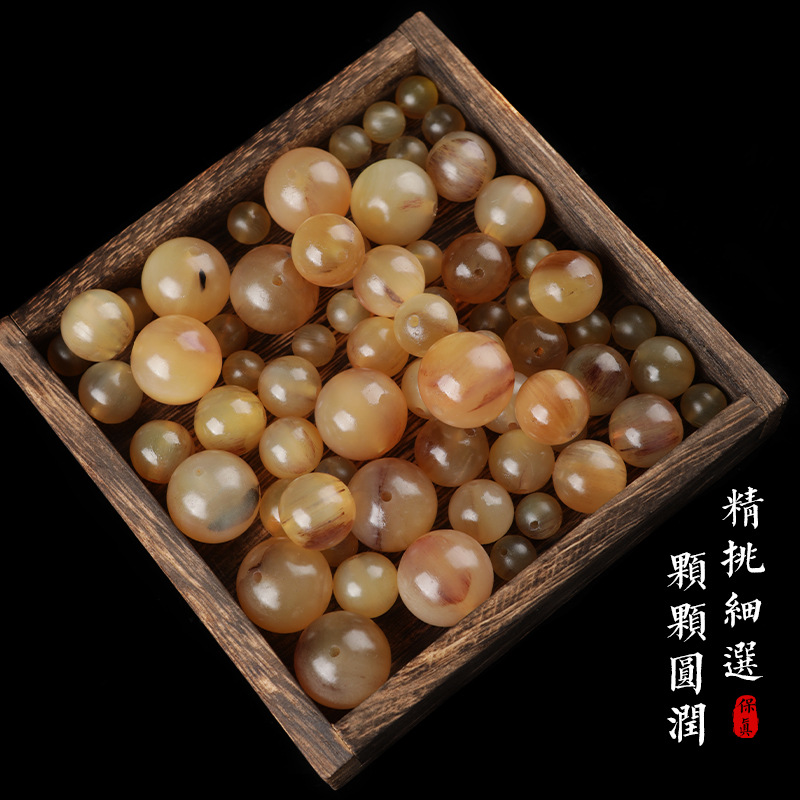 자연 티베트어 램 경적 느슨한 비즈 라운드 비즈 티 DIY108 부처님 비즈 스타와 달 RUDRAKSHA 쥬얼리 액세서리