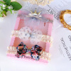 Hair accessory girl's, headband for early age, set, gift box suitable for photo sessions, Korean style