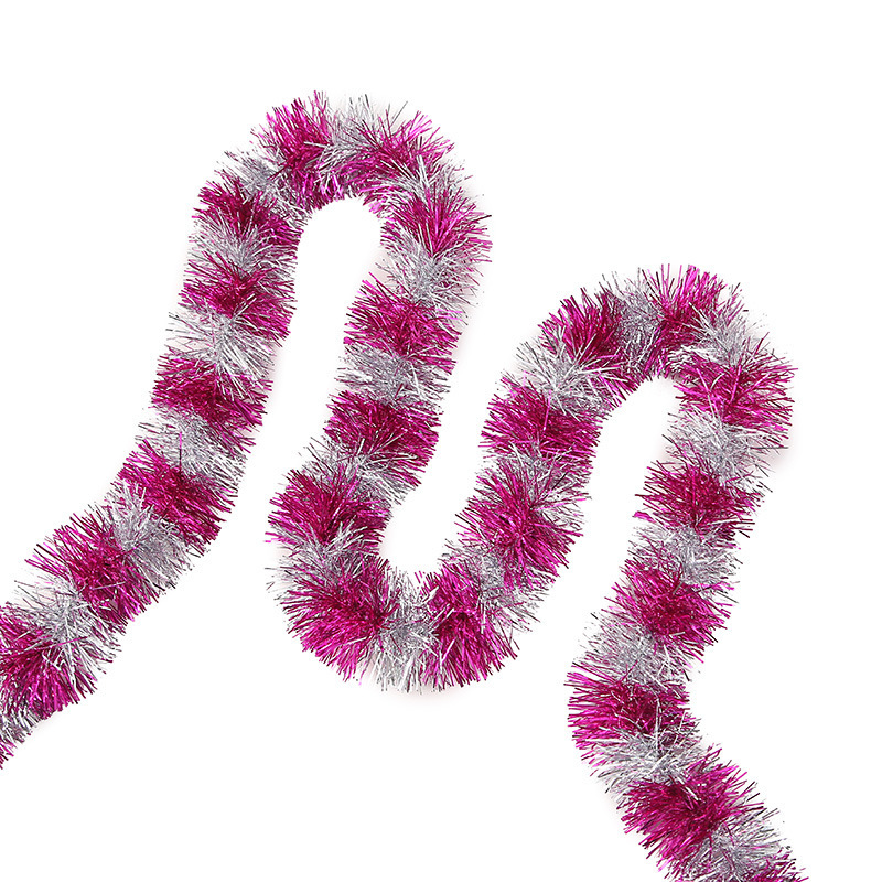 Navidad colorido raya lana raya Garland bar escuela kindergarten atmósfera diseño partido apoyos decoración del árbol de Navidad