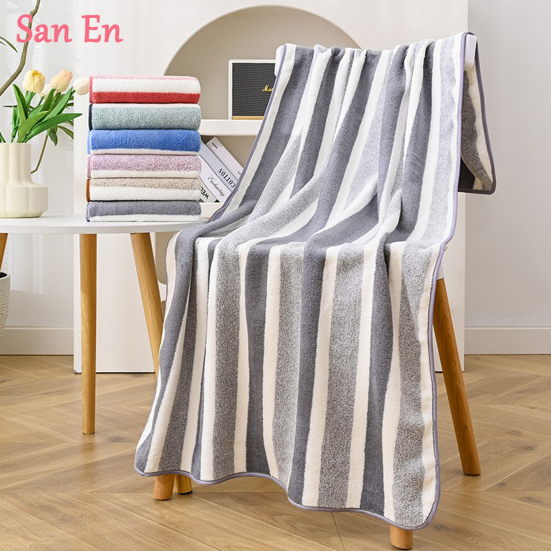 Coral fleece large bath towel suit adult men and women household quick-drying absorbent cross-border beach gift towel wholesale custom