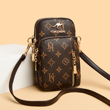 跨境女士包包2025新款时尚手机零钱包多层单肩斜挎包女包一件代发