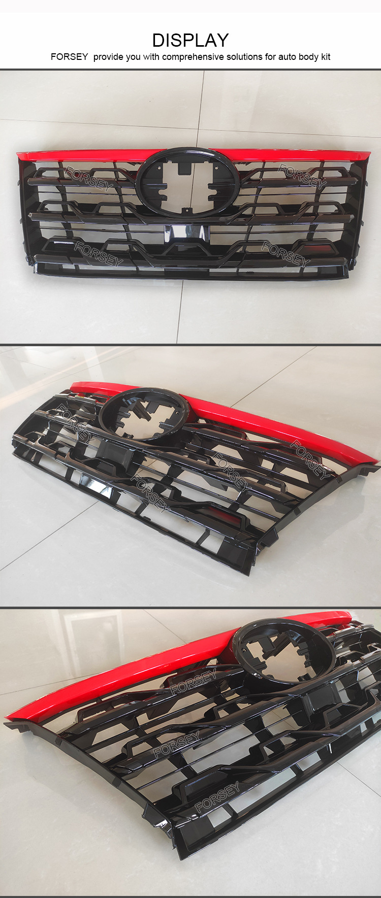 Suitable for Fortuner 2021+ Crosser Runner Front Bumper Grille Trd Grille