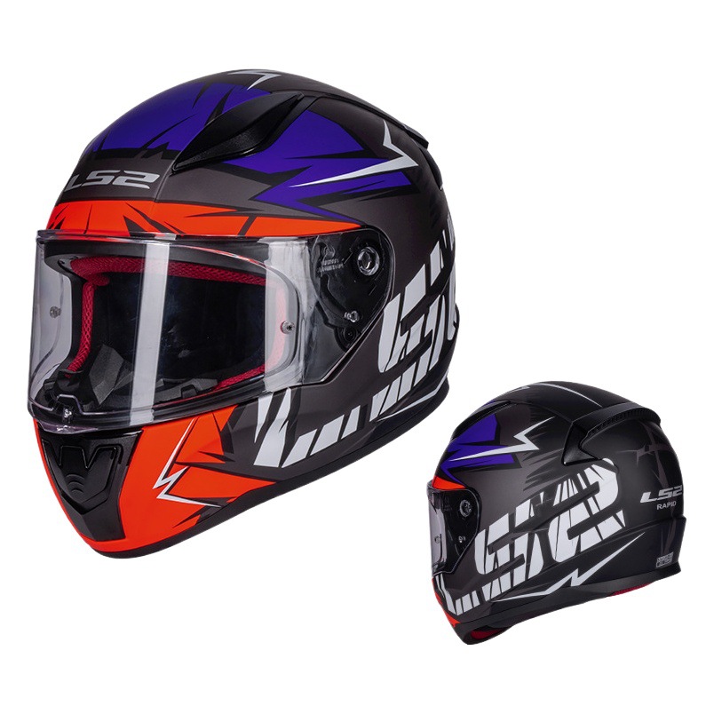 LS2 casco motocicleta casco completo unisex Four Seasons universal casco completo carding Racing running casco más tamaño casco FF353