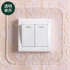 透明白色アクリル装飾スイッチカバーの壁には現代のシンプルな挿入シートが貼られています。
