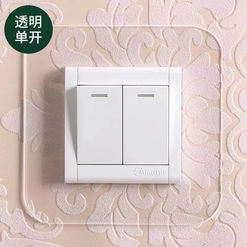 Прозрачная белая акриловая декоративная втулка для переключения настенная наклейка Современная минималистичная наклейка для сиденья