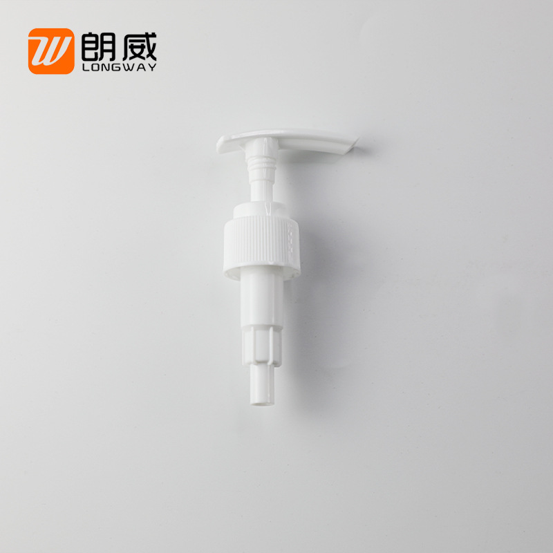24mm/28mm cabeza de la bomba de loción blanca cabeza de la bomba de prensa personalizada LW0201-F de fábrica al por mayor
