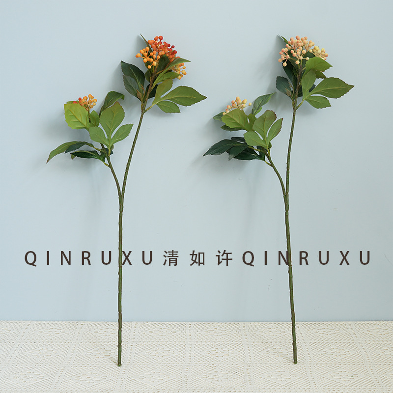 Single Berry Green Plant European Holiday Decoration Plant Ornaments Oil Painting Style Home Decoration Photography Props Artificial Flowers Single Berry Green Plant European Holiday Decoration Plant Ornaments Oil Painting Style Home Decoration Photography Props Artificial Flowers