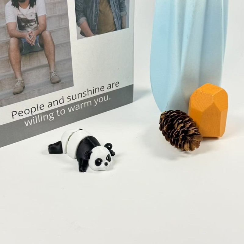 3D打印高颜值黑白熊猫小摆件可摆动可爱动物玩具摆件创意装饰品|undefined