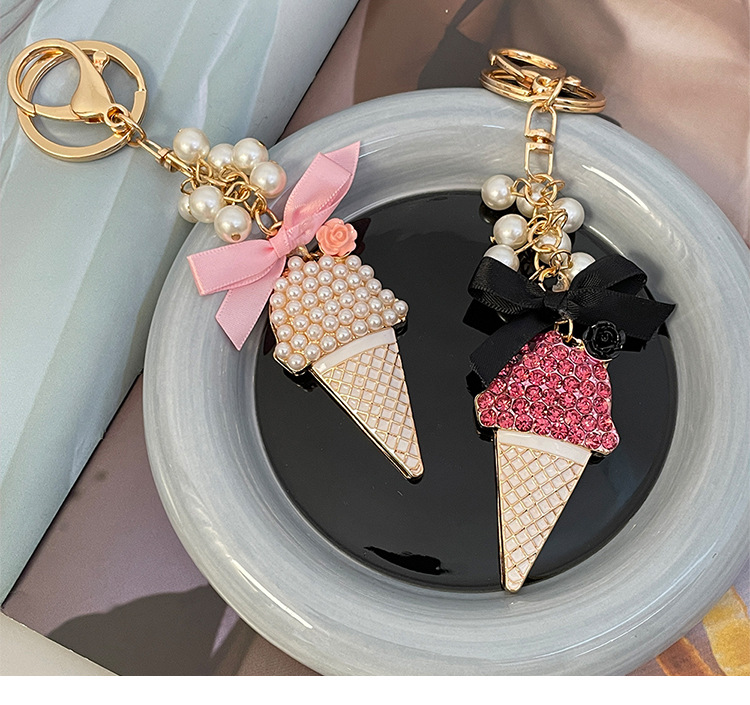 New Style Alloy Ice Cream Women's Bag Pendant Keychain display picture 1