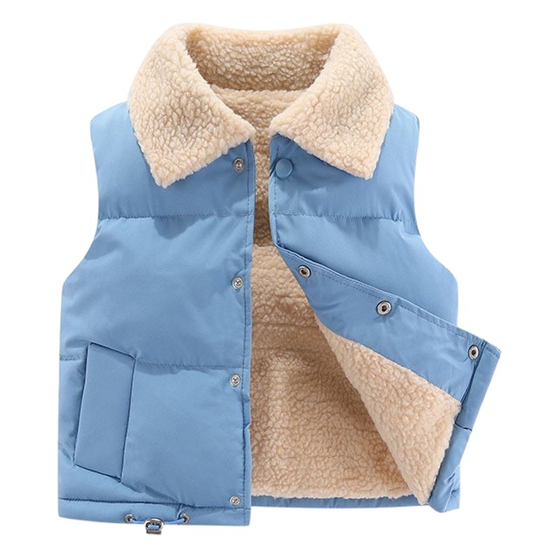 Chaleco polar para niñas, abrigado, para otoño/invierno (2025)