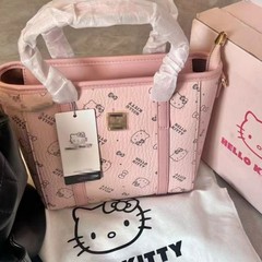 2025新款Hellokitty单肩斜挎托特包可爱少女心凯蒂猫包包菜篮子包