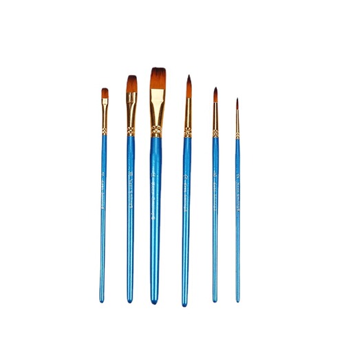 Oil paint brush wholesale 6 nylon paint brushes children's watercolor acrylic water chalk set painting tool set