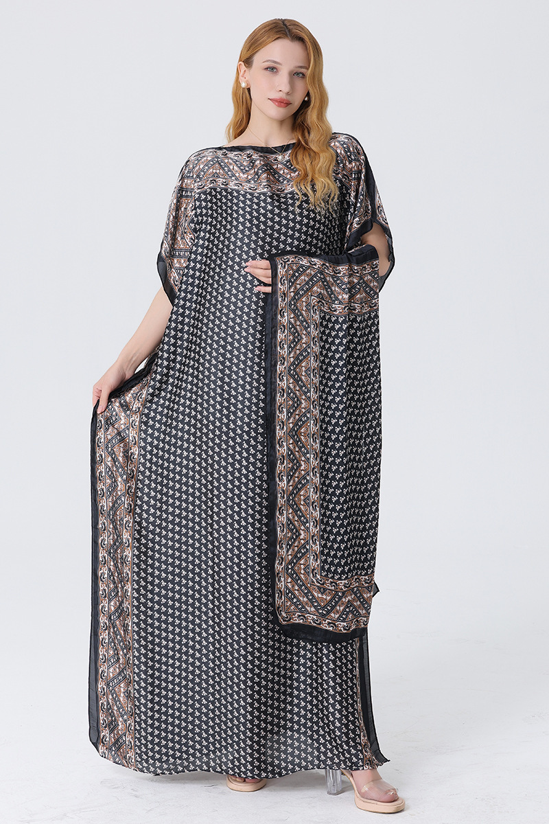 2025 primavera y verano nuevo Amazon venta rápida ropa malaya camisa de arena imitación seda brocado ropa de protección solar de vacaciones de playa