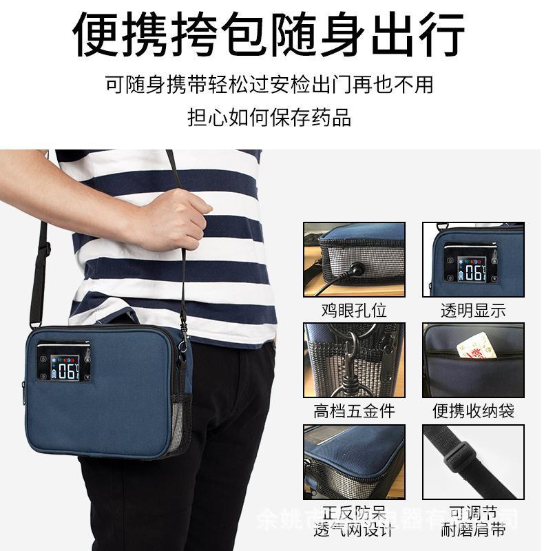 Insulin Refrigeration Box 2-8 Degree Ice Box Mini Refrigerator Medicine Refrigeration Box Dual-Core Refrigeration Car-Mounted