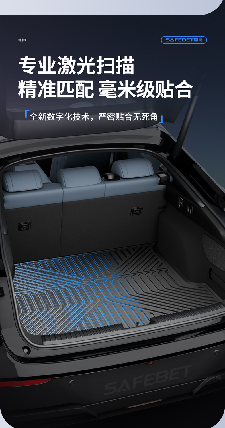 Suitable for Xpeng M03 G6 G7 G9 P7 P7+Gx L03 Special Tpe Car Trunk Mat