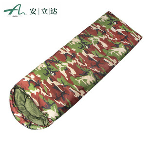 Envelope Outdoor Sleeping Bag for Spring, Summer, Autumn and Winter Camping Sleeping Bag Outdoor Adult Cotton Sleeping Bag