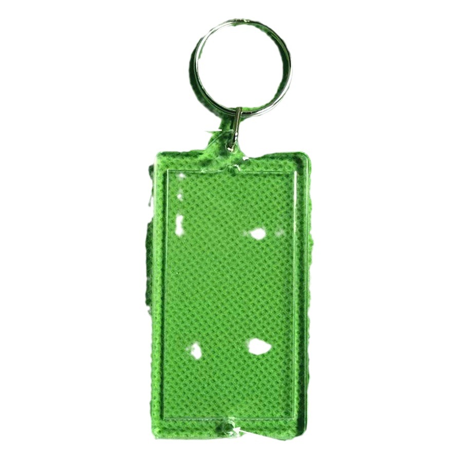 Transparent Acrylic Pendant Large Rectangular 7*4.4mm Photo Frame Photo Ins Star Chasing Idol Id Photo Keychain