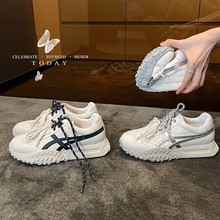 羊皮版~罗伊威同款改版小众厚底德训鞋女2025新款秋季潮流休闲鞋