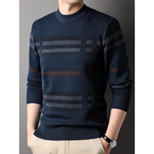 R 78782 Men's Round Neck Long Sleeve Shirt ����������