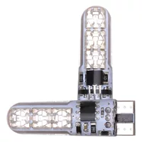 Youbisi RGB ширина автомобиля Свет T10 силикон 5050-6smd автомобиль светодиодный красочный маленький свет номерного знака свет вспышки