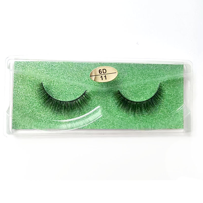 Pestañas postizas de fibra química tridimensional 3D que se curvan un par de pestañas multicapa gruesas ojos grandes y suaves pestañas cómodas