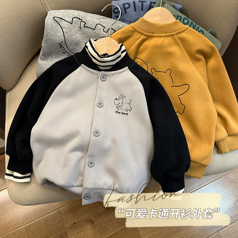 소년 니트 가디건 재킷 봄 봄 가을 신작 아동복 아동 베이비 탑 가을 U14485