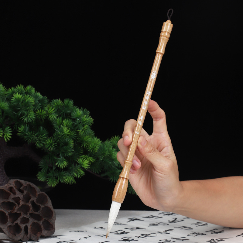 Couplet Writing Brush With The Word"Fu"In The Square,Spring Couplets With Buckets,Large Brush With Wolf Hair And Sheep Hair,Thick Large Brush Set