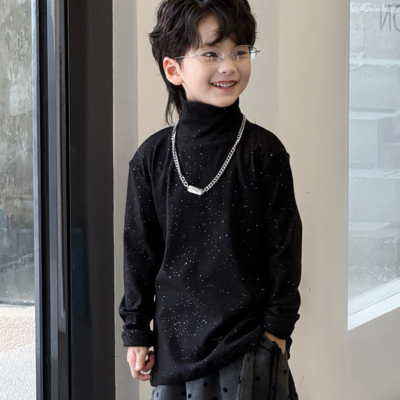 25643 модная черная водолазка