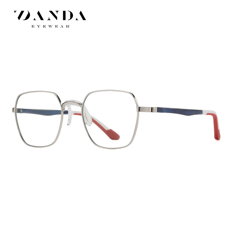 Nuevo TR anti-azul gafas de luz TJ845 moda hombres y mujeres de los mismos vidrios lisos multilaterales pueden equiparse con gafas ópticas de grado