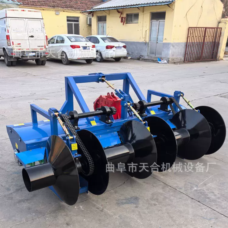 （H款）草莓起垄机带旋耕功能起3垄专业打垄设备配套拖拉机使用