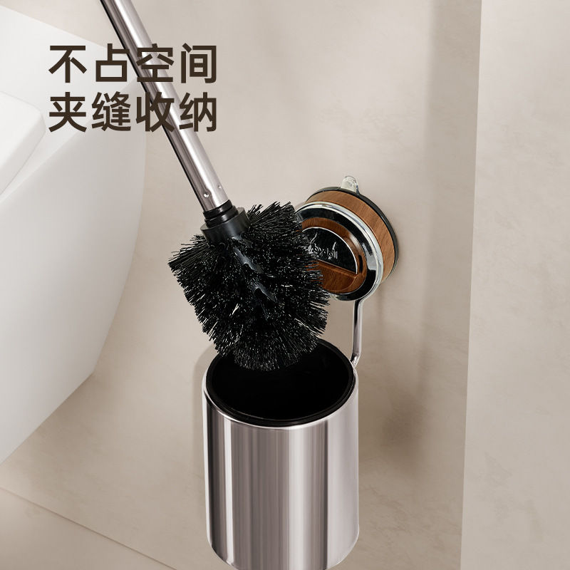 軽くて豪華な吸盤の便器のブラシの壁掛け式の家庭用死角がありません。|undefined