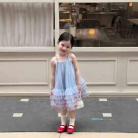童装女童公主裙夏装2026新款儿童超好看蓬蓬连衣裙宝宝网纱吊带裙