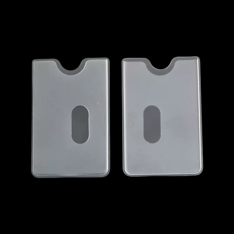 Двусторонний прозрачный держатель для карт, handmade PVC, ultra thin антимагнитный защитный чехол