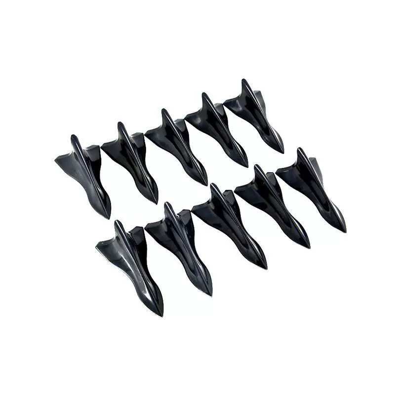 Автозапчасти, заднее крыло, черный плавник акулы, универсальный заостренный бампер из углеродного волокна, детали для модификации крыши