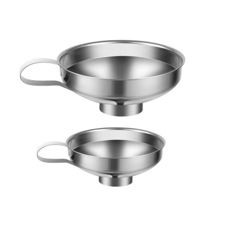 厨房不锈钢漏斗果酱沙拉酱宽口漏斗Wide Mouth Canning Funnel|undefined